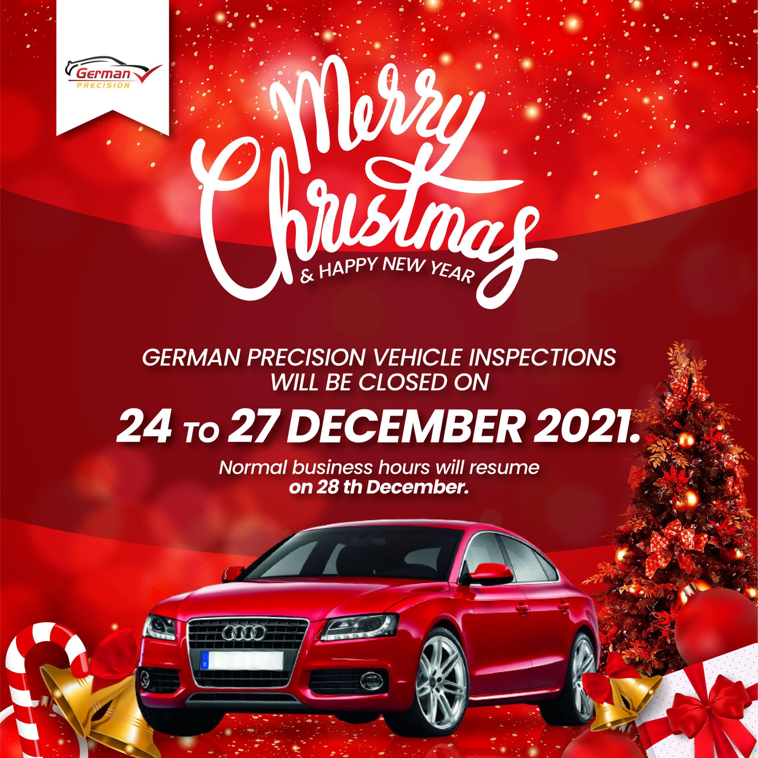 Merry Christmas and Happy New Year from German Precision!